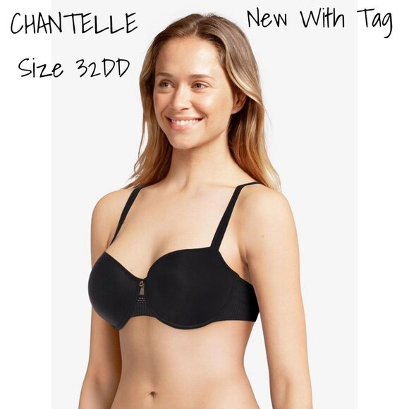 Chantelle Chic  Memory Foam Bra Black Size 32DD New With Tag - Picture 1 of 3
